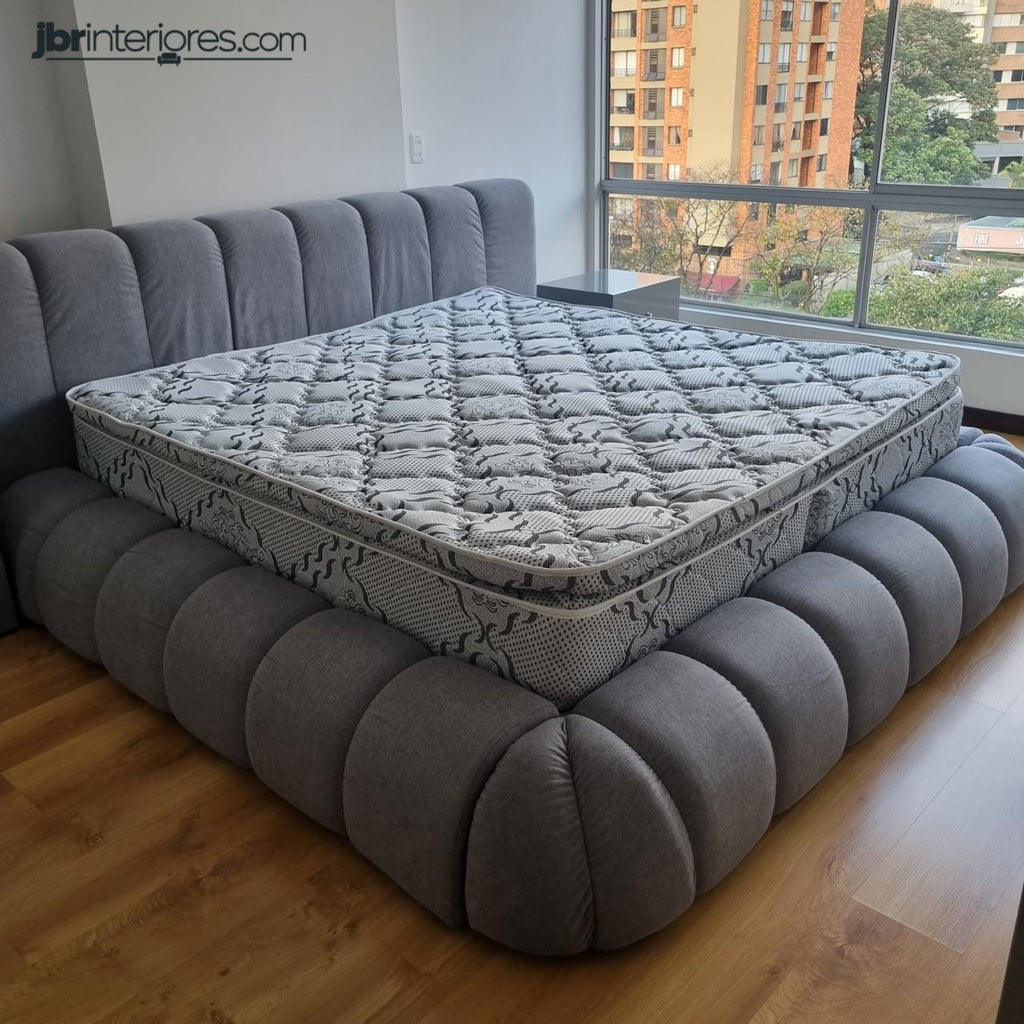 Cama Nube Omega | Espaldar Grueso y Diseño Curvo
